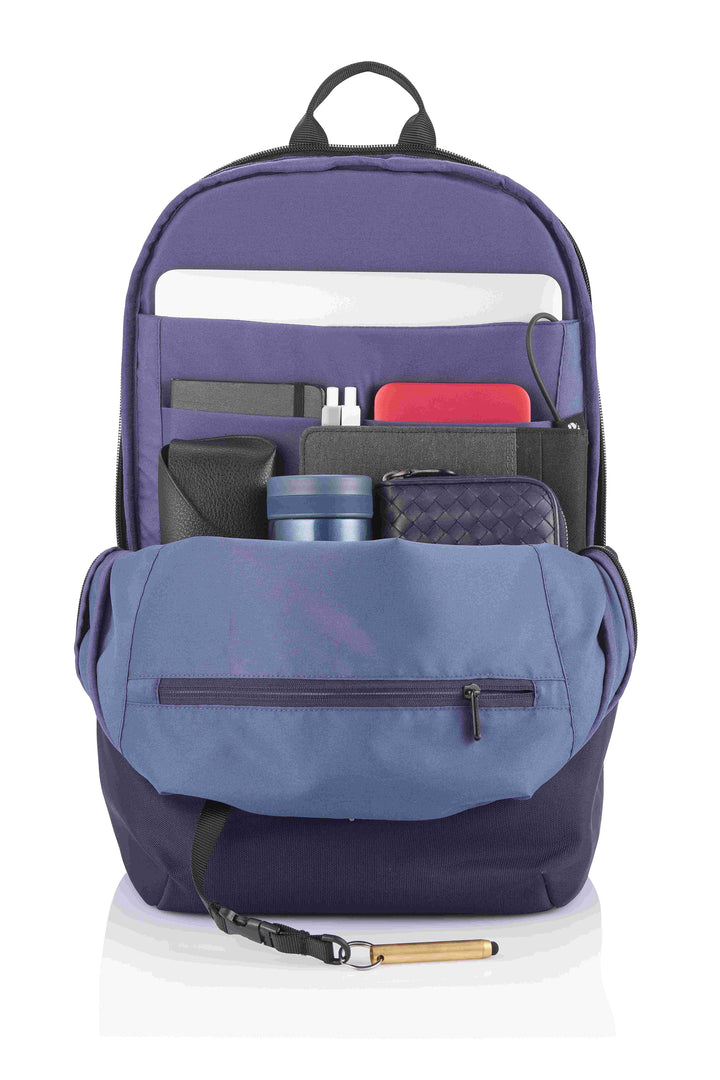 Bobby Soft 15.6'' Suya Dayanıklı Hırsızlık Önleyici Usb Girişli Körüklü Sırt Çantası